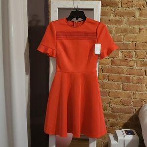 Ted Baker Calizee Lace Insert Skater Dress size 0